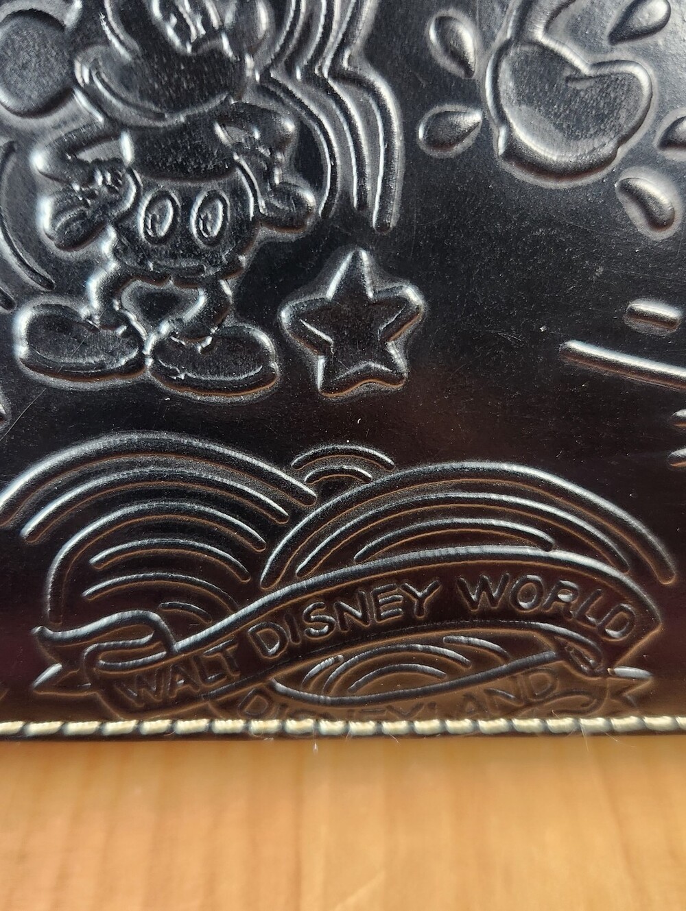 DOONEY & BOURKE Disney Sketch Handbag Black Leather Cross Body Embossed Rare - Picture 10 of 16